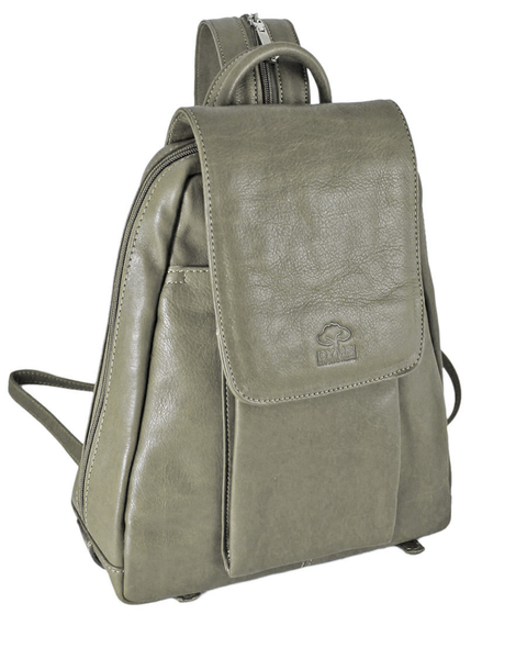 Mochila DYMS cuero con solapa - A 983 - comprar online