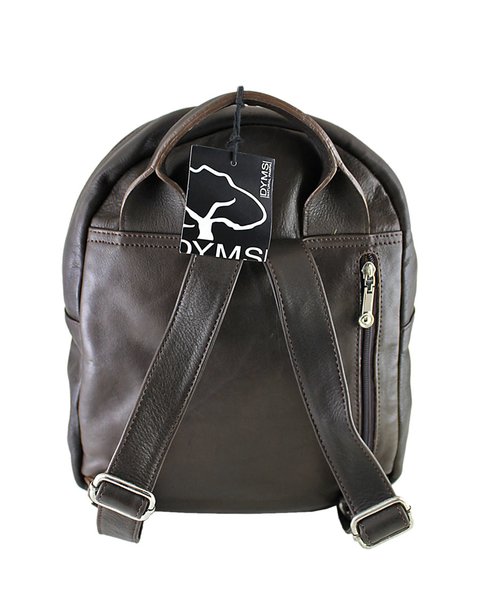 Mochila cuero con amplio bolsillo frontal - A 2554 - online store