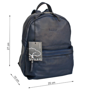 Mochila cuero con amplio bolsillo frontal - A 2554 - tienda online