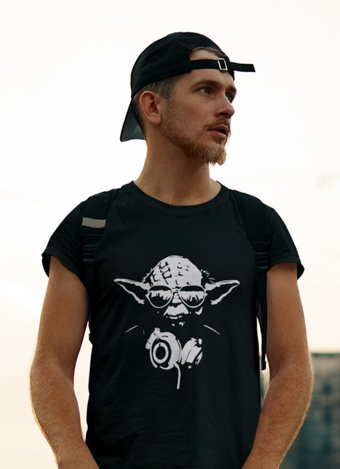 Remera Yoda auriculares - Star Wars