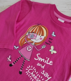 Remera nena smile - comprar online