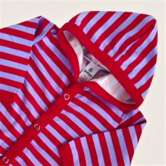 Campera rayada Lupe Rojo - comprar online