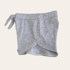 Short algodón con lazo gris - comprar online