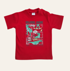 Remera dinos rojo