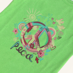 Musculosa peace verde manzana - comprar online