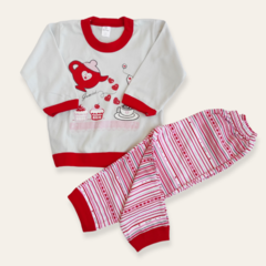Pijama tetera rojo