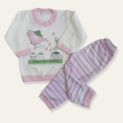 Pijama tetera rosa