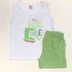 Conjunto COCO EN PATINETA verde