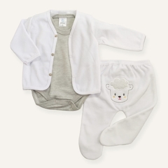 Conjunto plush ovejita blanco