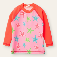 Remera UV50 ESTRELLAS rosa