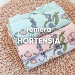 Remera HORTENSIA rosa - comprar online