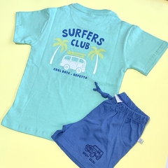 Remera SURFERS aqua - tienda online