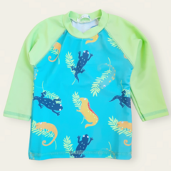 Remera UV50 IGUANAS turquesa - comprar online