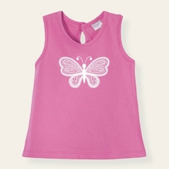Musculosa mariposa rosa - comprar online