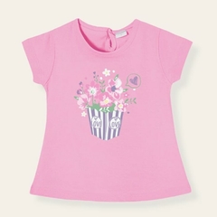 Remera ramo flores chicle - comprar online