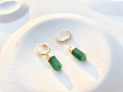 Argola Nia Oro | quartzo-verde - comprar online