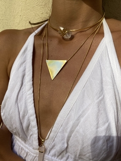 Colar Trya Ouro - MIMPPY - Jóias em Prata e Semijóias | Acessórios Femininos com Cristal e Pedras Naturais