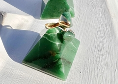 Anel Zee quartzo-verde ouro - comprar online