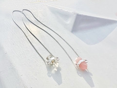 Escapulário Nya cristal e quartzo rosa - comprar online