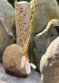 Colar Nara Pérola Barroca Ouro - MIMPPY - Jóias em Prata e Semijóias | Acessórios Femininos com Cristal e Pedras Naturais