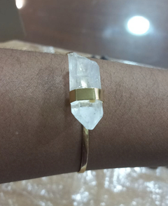 Bracelete Yuni cristal ouro - MIMPPY - Jóias em Prata e Semijóias | Acessórios Femininos com Cristal e Pedras Naturais