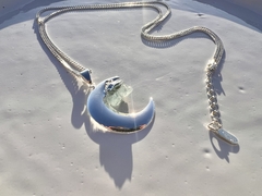 Colar Lunar água-marinha - MIMPPY - Jóias em Prata e Semijóias | Acessórios Femininos com Cristal e Pedras Naturais