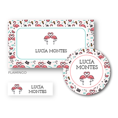 Flamingo - Etiquetas Escolares