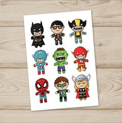 Super Héroes - Souvenir Stickers