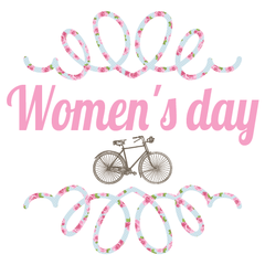 Bici - Cartel en Vinilo Día de la mujer - comprar online