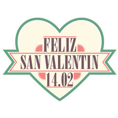 Corazón - Cartel en Vinilo San Valentín - comprar online