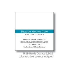 Banda Medio Box - Tarjetas Personales - comprar online