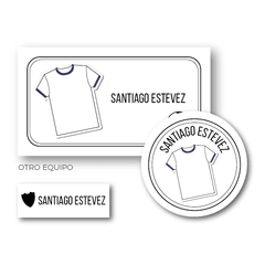 Imagen de Camiseta Fútbol Equipos - Etiquetas Escolares
