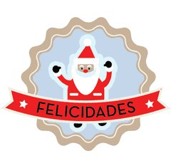 Papá Noel Patitas - Cartel en Vinilo Navidad - comprar online