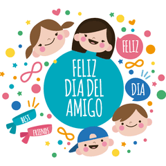 Niños Amigos - Cartel en Vinilo Día Del Amigo - comprar online