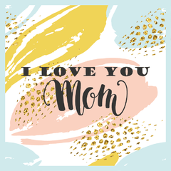 Mom Brillo - Cartel en Vinilo día de la madre