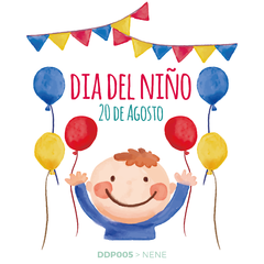 Niños Acuarela Nene - Cartel en Vinilo Día Del Niño - comprar online