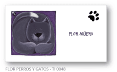 Flor Perros y Gatos - Tarjetas Infantiles - comprar online