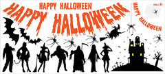 Silueta Terror - Vinilo Decorativo Halloween - comprar online