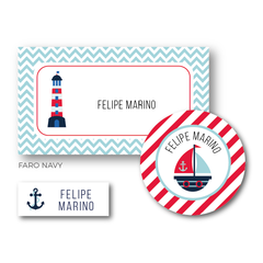 Faro Navy - Etiquetas Escolares