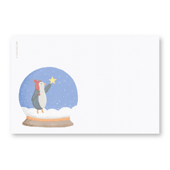 Navidad Dibujada Pinguino Postal - Tarjetas para Navidad y Fin de Año