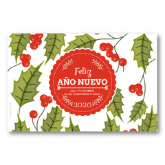 Muérdago Rojo Postal - Tarjetas para Navidad y Fin de Año