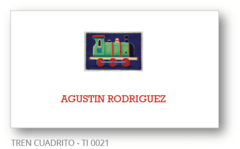 Tren Cuadrito - Tarjetas Infantiles - comprar online