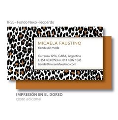 Nexo Leopardo - Tarjetas Personales - comprar online