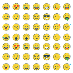 Emojis Dot - Stickers - comprar online