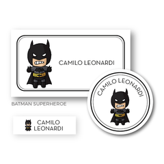 Batman Superhéroes - Etiquetas Escolares