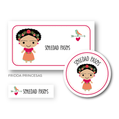 Frida Princesas - Etiquetas Escolares