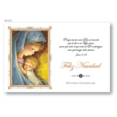 Virgen y el Niño Postal - Tarjetas para Navidad y Fin de Año