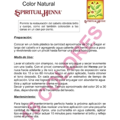 Henna X 500 Gr - Spiritual Henna (7.45 - Tiziano) - tienda online