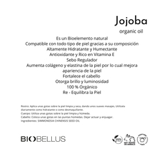 Aceite Jojoba Organico Todo Tipo Piel Cruelty Free Biobellus - comprar online