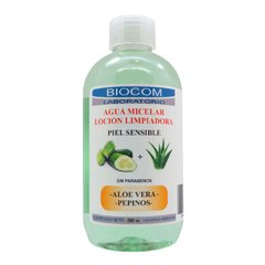 Agua Micelar Limpiadora Piel Sensible Aloe X 250 Ml- Biocom